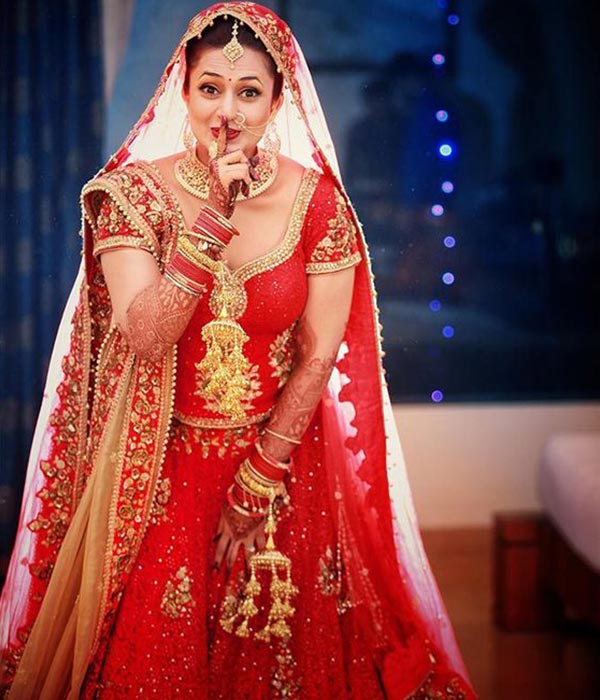 divyanka in bride wear